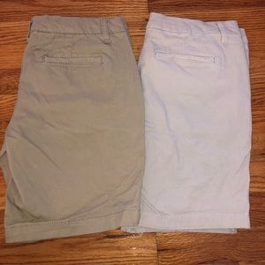 Aeropostale Khaki Shorts 2 Pair Bundle